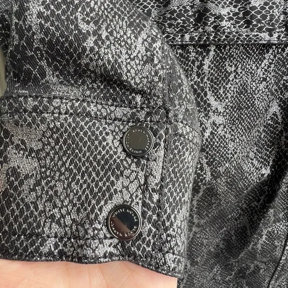 White House Black Market Animal-Print Foil Shirt Dress Size 2P - Picture 9 of 12